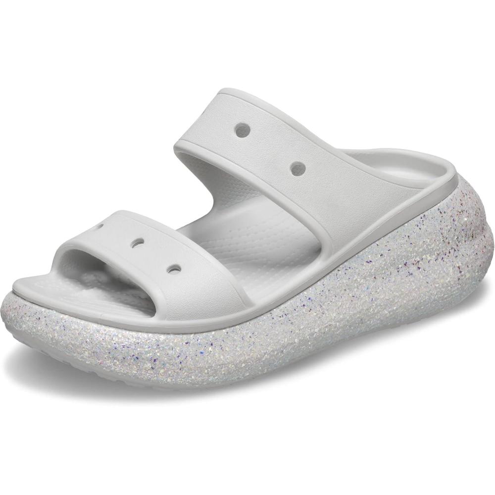 imageCrocs Unisex Adult Classic Crush SandalsAtmosphereGlitter