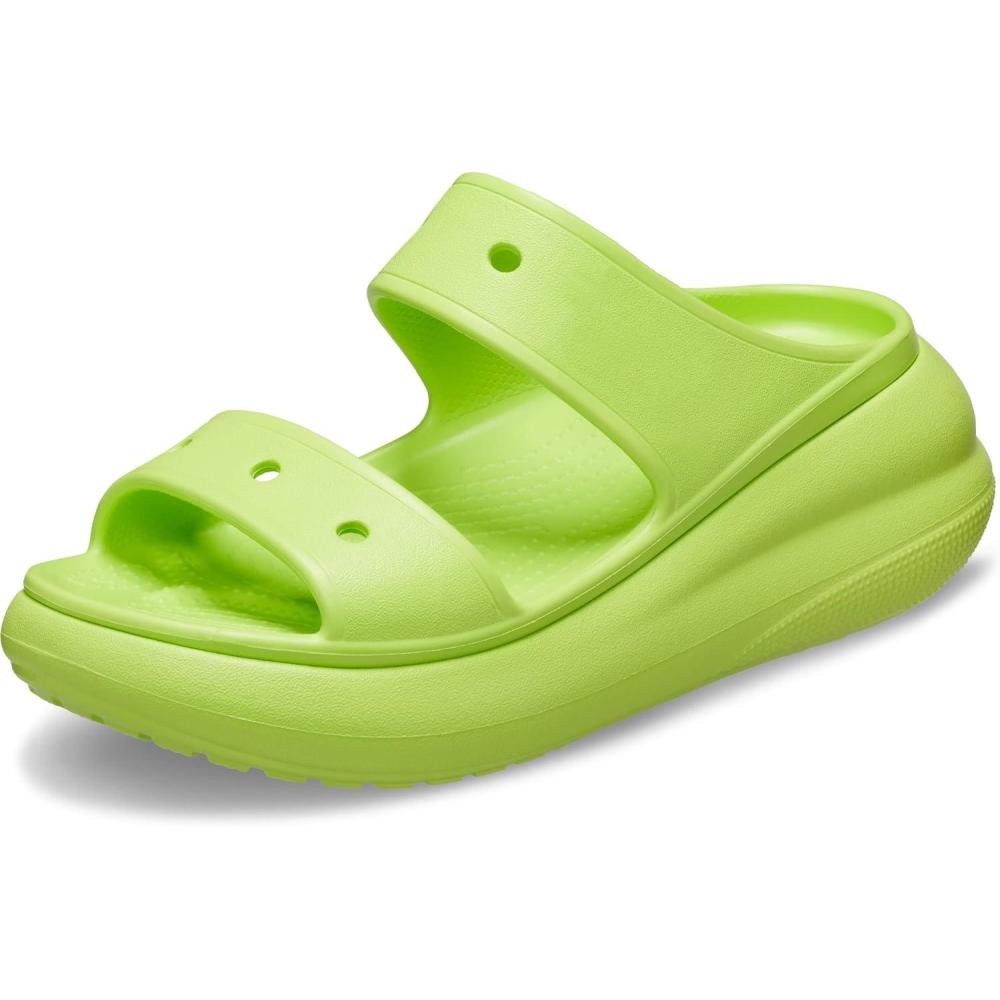 imageCrocs Unisex Adult Classic Crush SandalsLimeade
