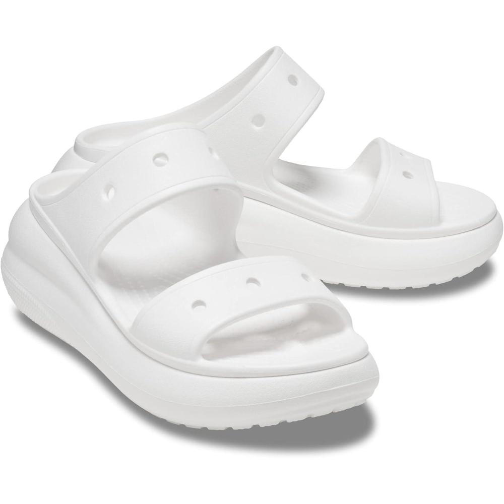 imageCrocs Unisex Adult Classic Crush SandalsWhite