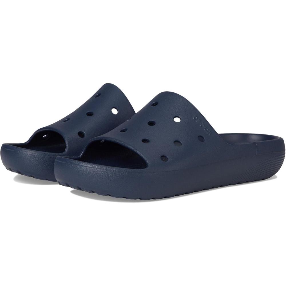 imageCrocs Unisex Adult Classic Geometric V2 SlidesNavy
