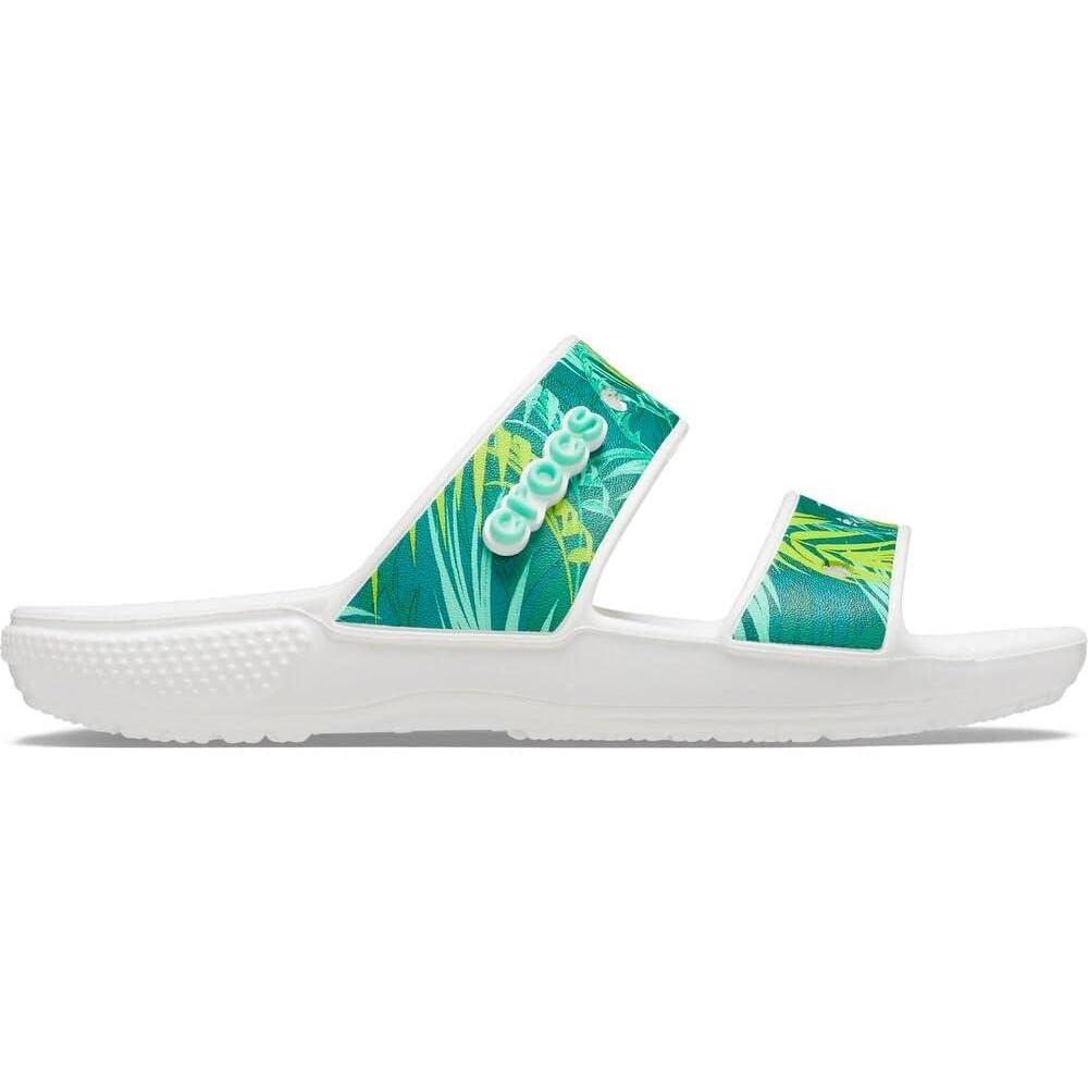 imageCrocs Unisex Adult Classic Twostrap Slide SandalsTropical Print