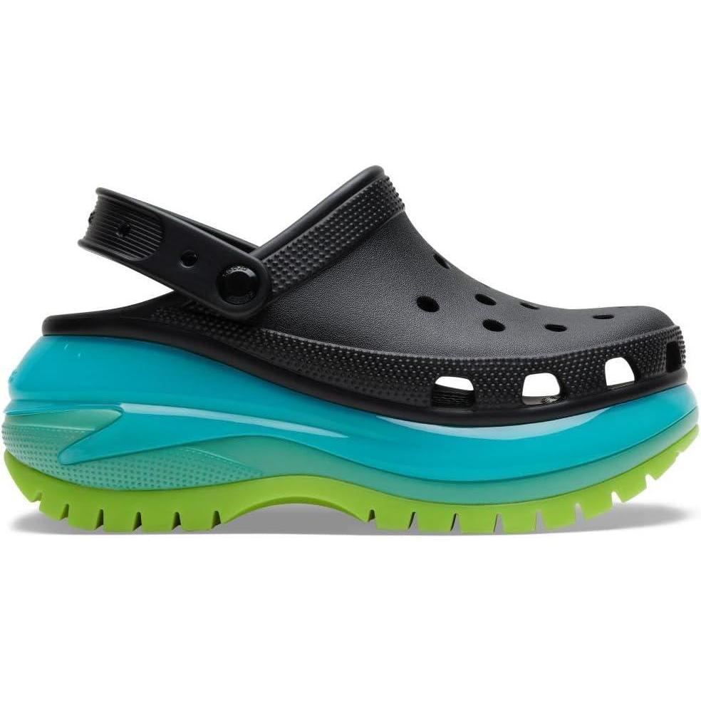 imageCrocs Unisex Adult Mega Crush ClogsBlackMulti