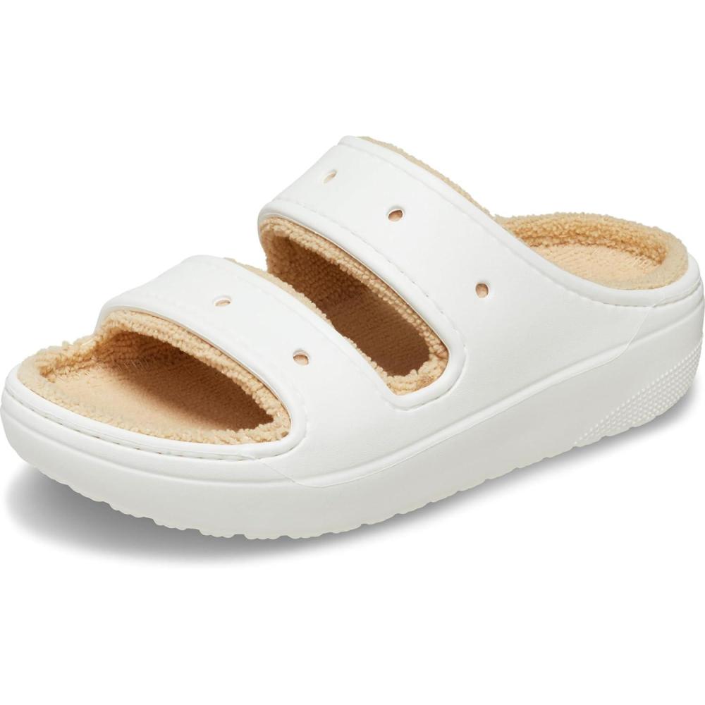 imageCrocs Unisex Classic Cozzzy SandalWhiteShitake
