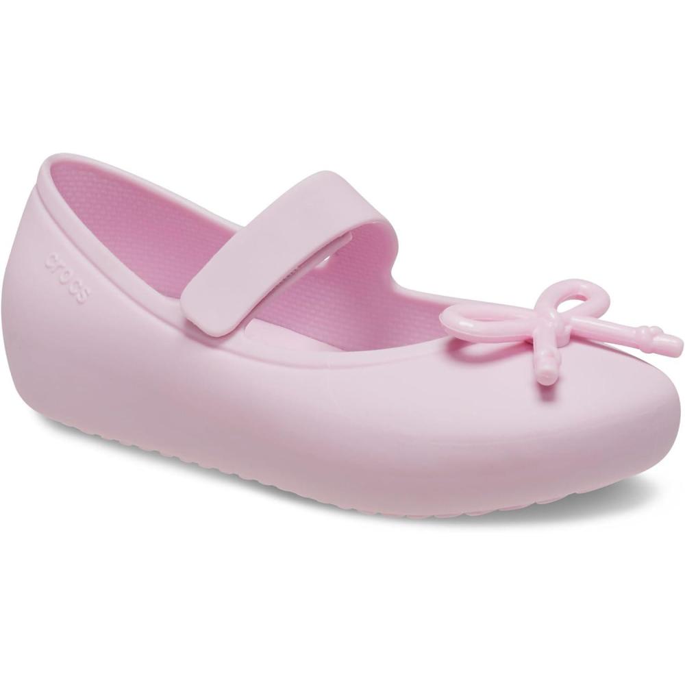 imageCrocs UnisexAdult Brooklyn Flat K StuccoBallerina Pink