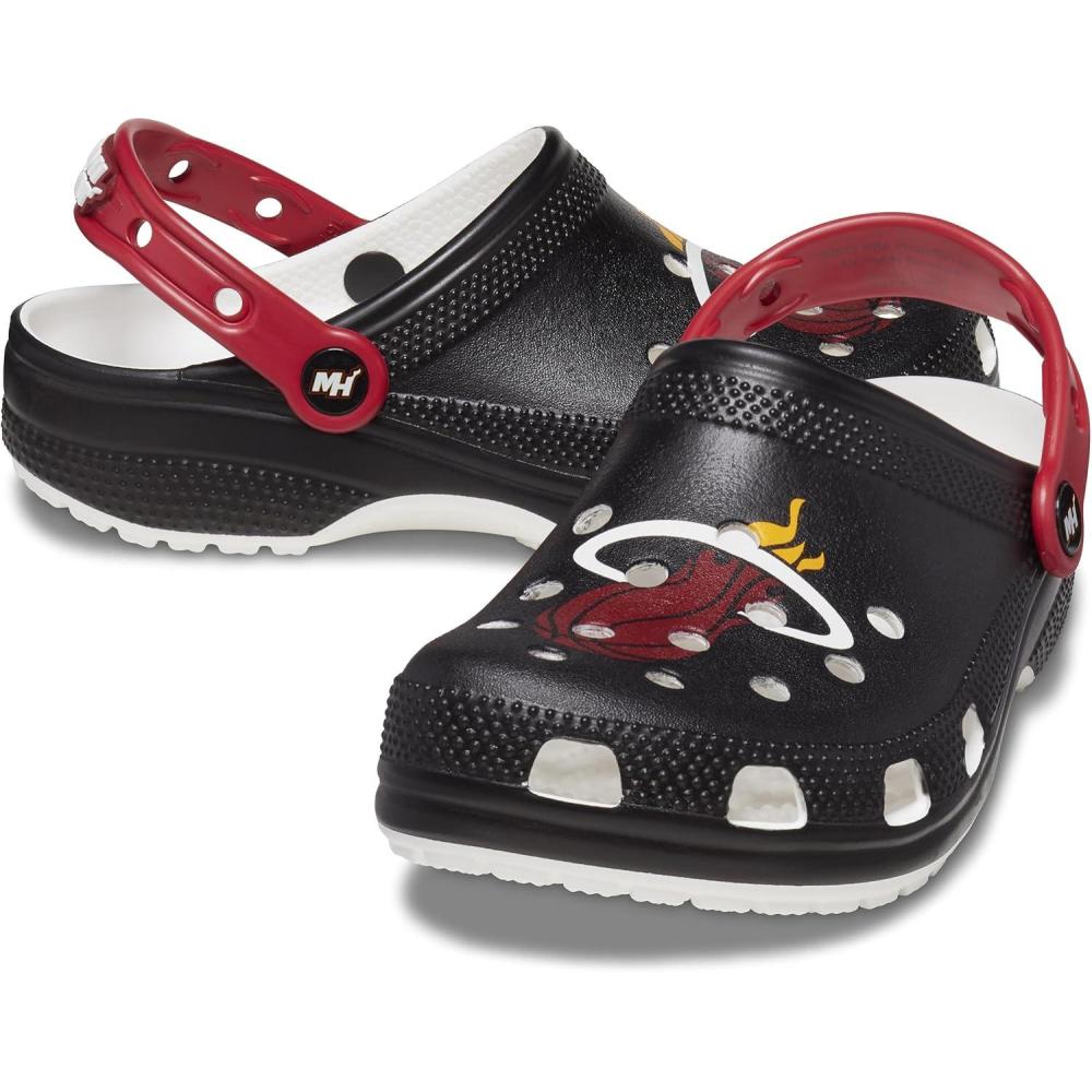 imageCrocs UnisexAdult Classic Collegiate ClogsMiami Heat