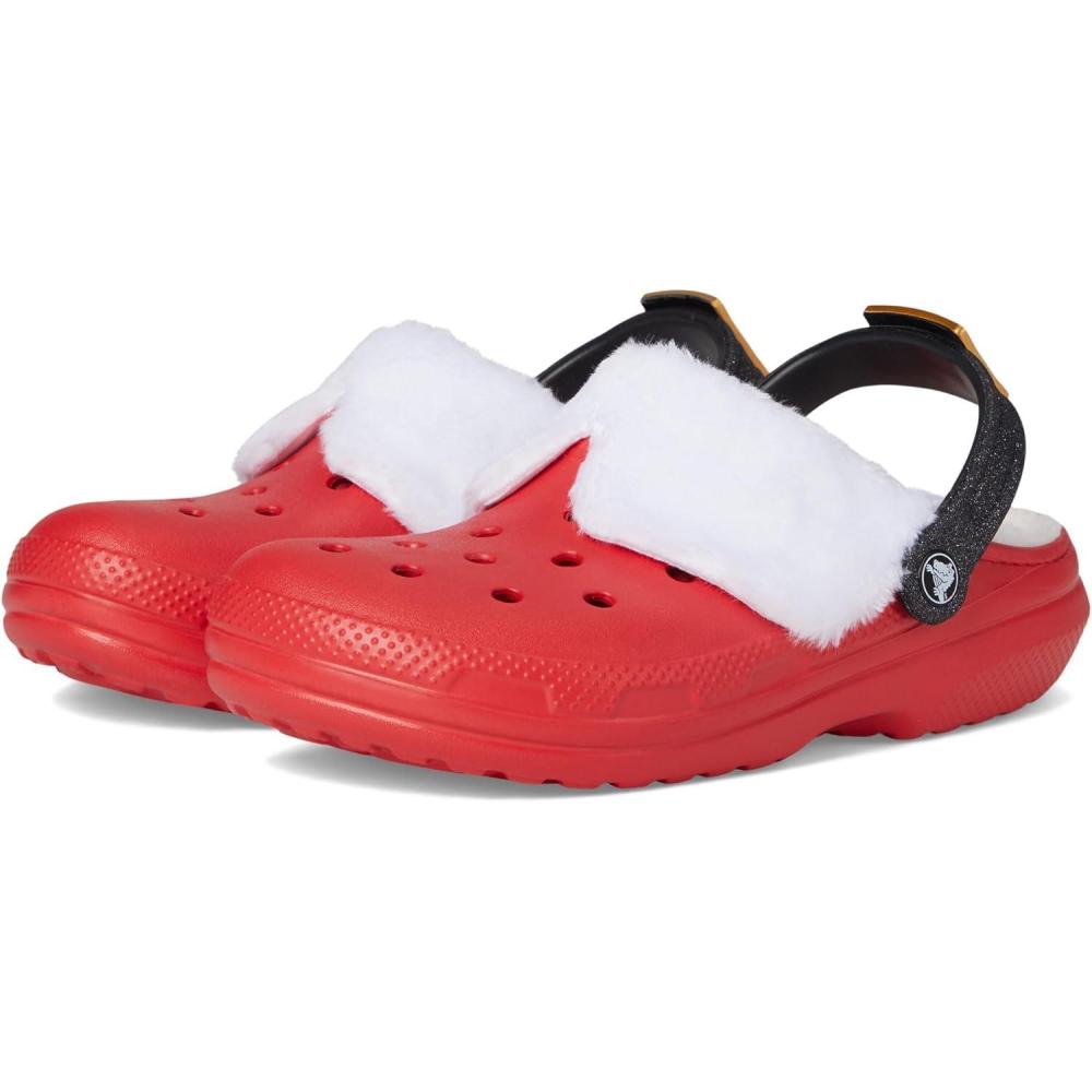 imageCrocs UnisexAdult Classic Holiday Lined ClogsVarsity RedMulti