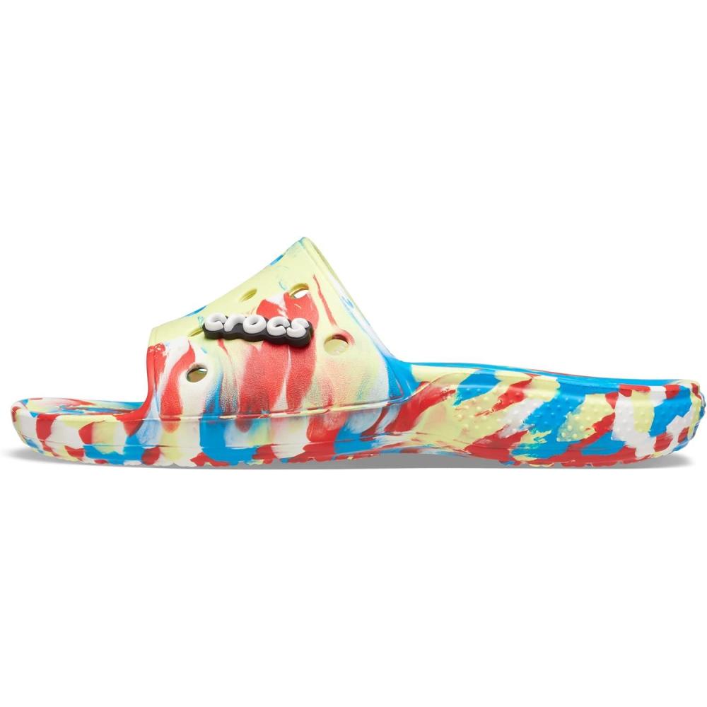 imageCrocs UnisexAdult Graphic Slide SandalSulphurMulti