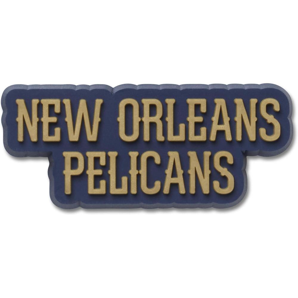 imageCrocs UnisexAdult Jibbitz Shoe Charms  NBA Basketball Team Shoe Charm Singles Sports Charms for Boys and GirlsNba New Orleans Pelicans