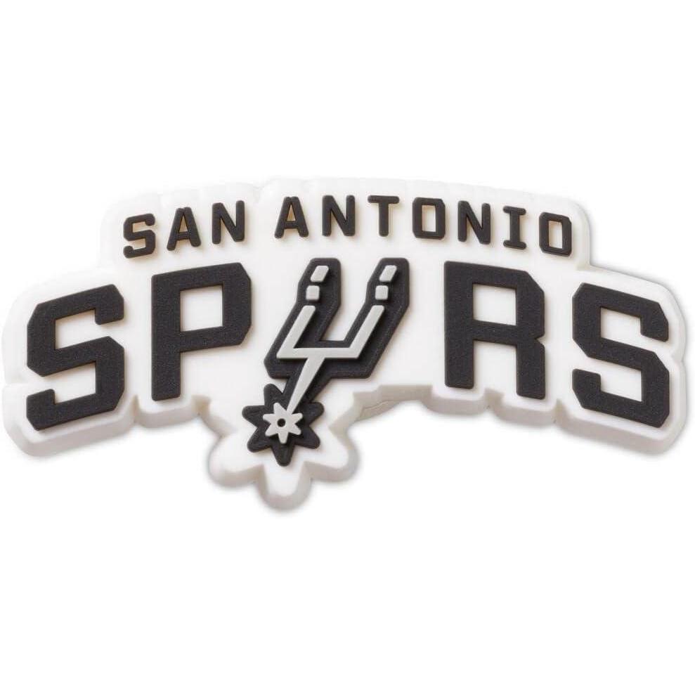 imageCrocs UnisexAdult Jibbitz Shoe Charms  NBA Basketball Team Shoe Charm Singles Sports Charms for Boys and GirlsSan Antonio Spurs