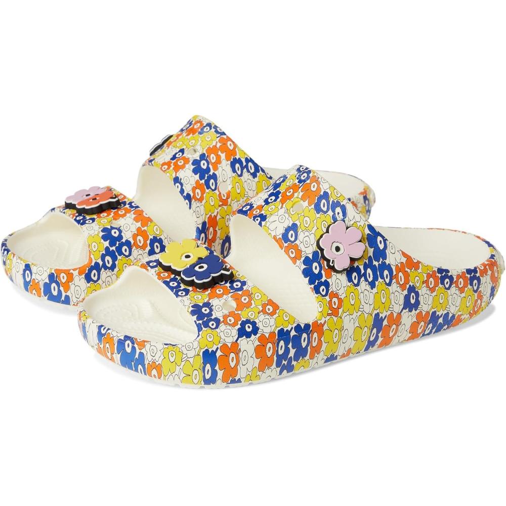 imageCrocs UnisexAdult Marimekko Classic Slides SandalFloralMarimekko