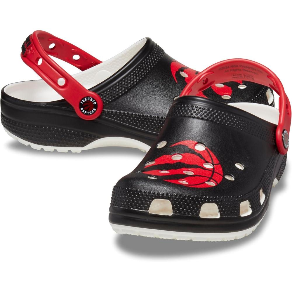 imageCrocs UnisexAdult NBA Classic Clogs Basketball Gifts Toronto Raptors 6 Men8 Women