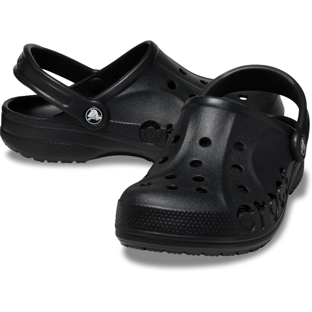 imageCrocs UnisexAdult Via Clogs Slipon Shoes for Men and WomenBlack