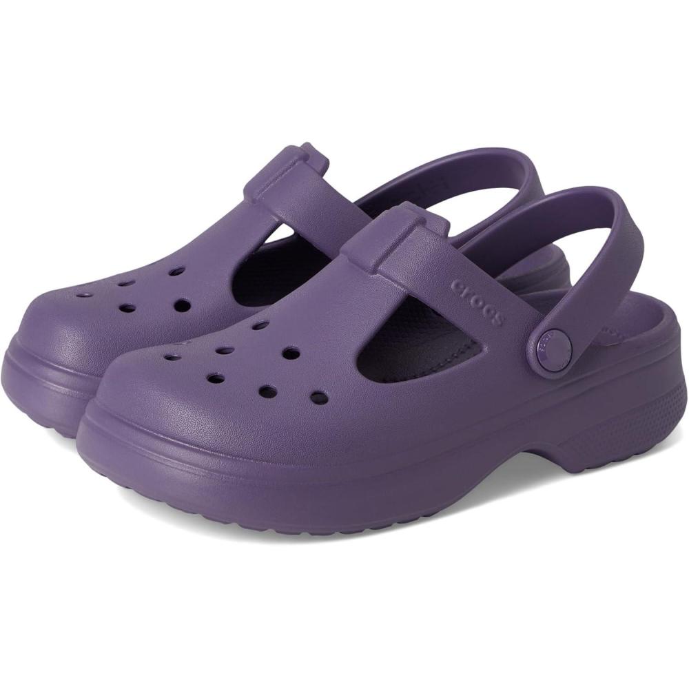 imageCrocs UnisexChild Classic Mary Jane Clogs Little KidBig KidNightshade