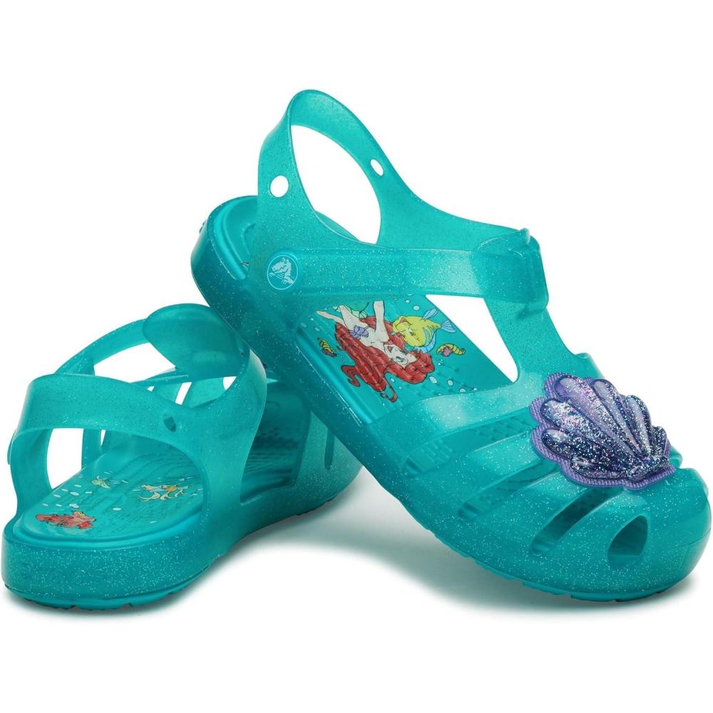 imageCrocs UnisexChild Disney Princess Isabella Glitter Sandals ToddlerLatigo BayAriel