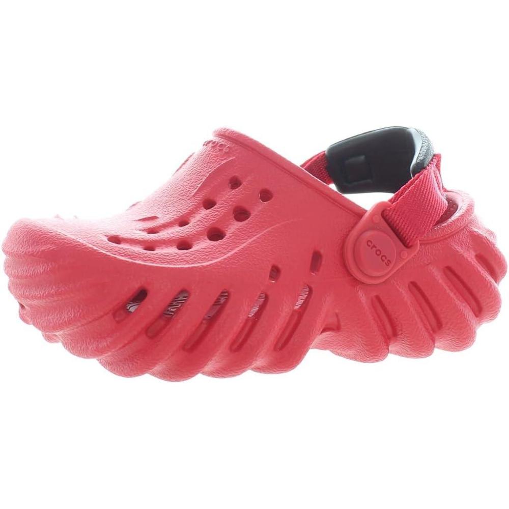 imageCrocs UnisexChild Echo Clogs Little KidBig KidRedVarsity Red