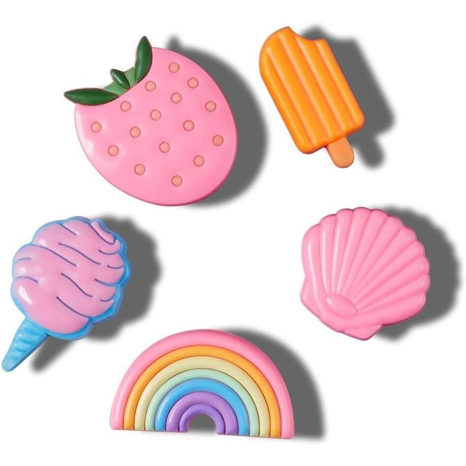 imageCrocs Unisexs Jibbitz Shoe Spirit Girls Multi Pack Charms for TeensPastel Pool Party