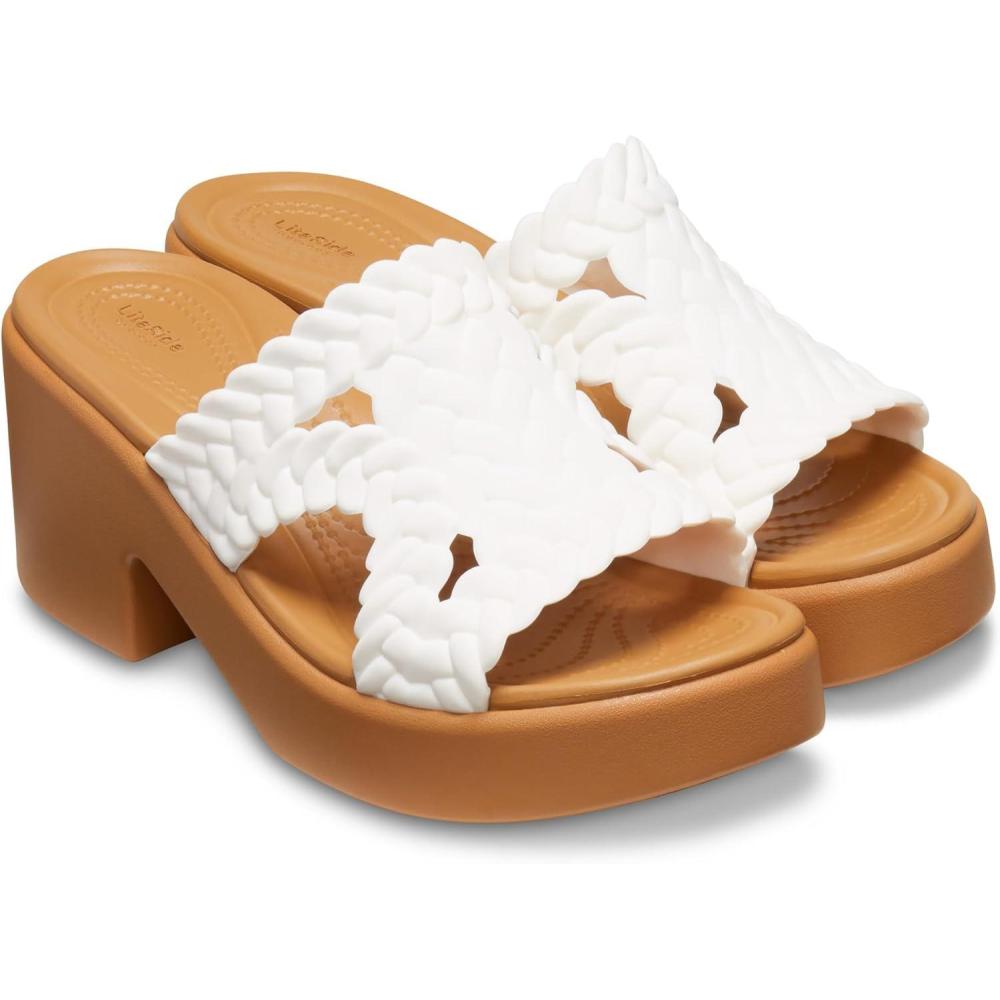 imageCrocs Womens Brooklyn HeelsChalk Woven