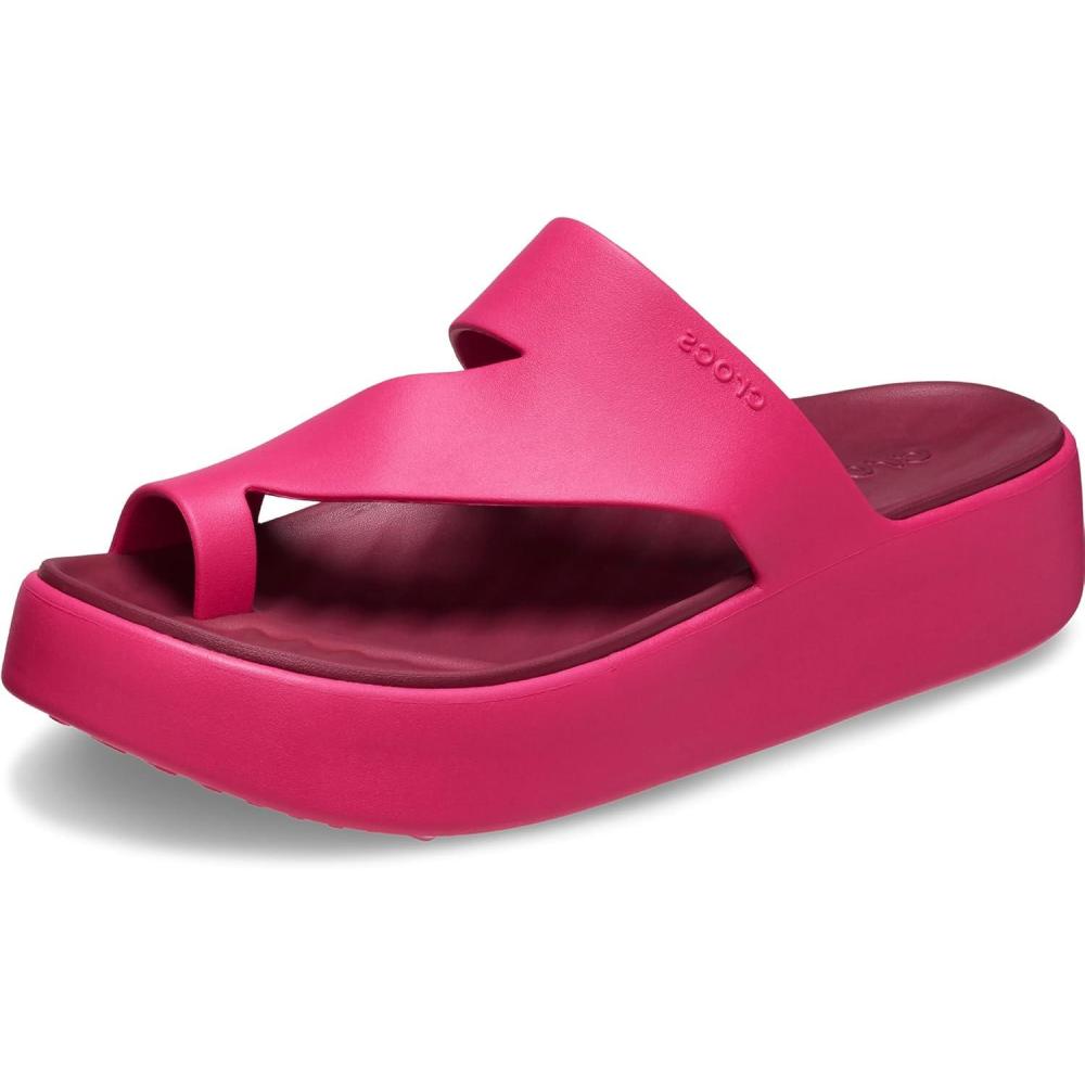 imageCrocs Womens Getaway Toe Loop Platform SandalsDragon Fruit