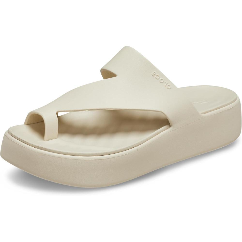 imageCrocs Womens Getaway Toe Loop Platform SandalsSandstone