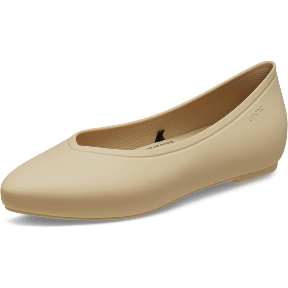 imageCrocs Womens On The Clock Work FlatsChai