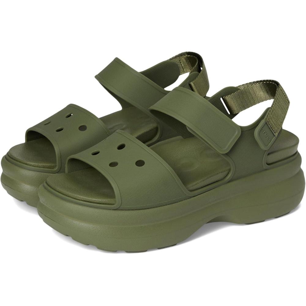 imageCrocs Womens Soho Y Strap SandalsArmy Green