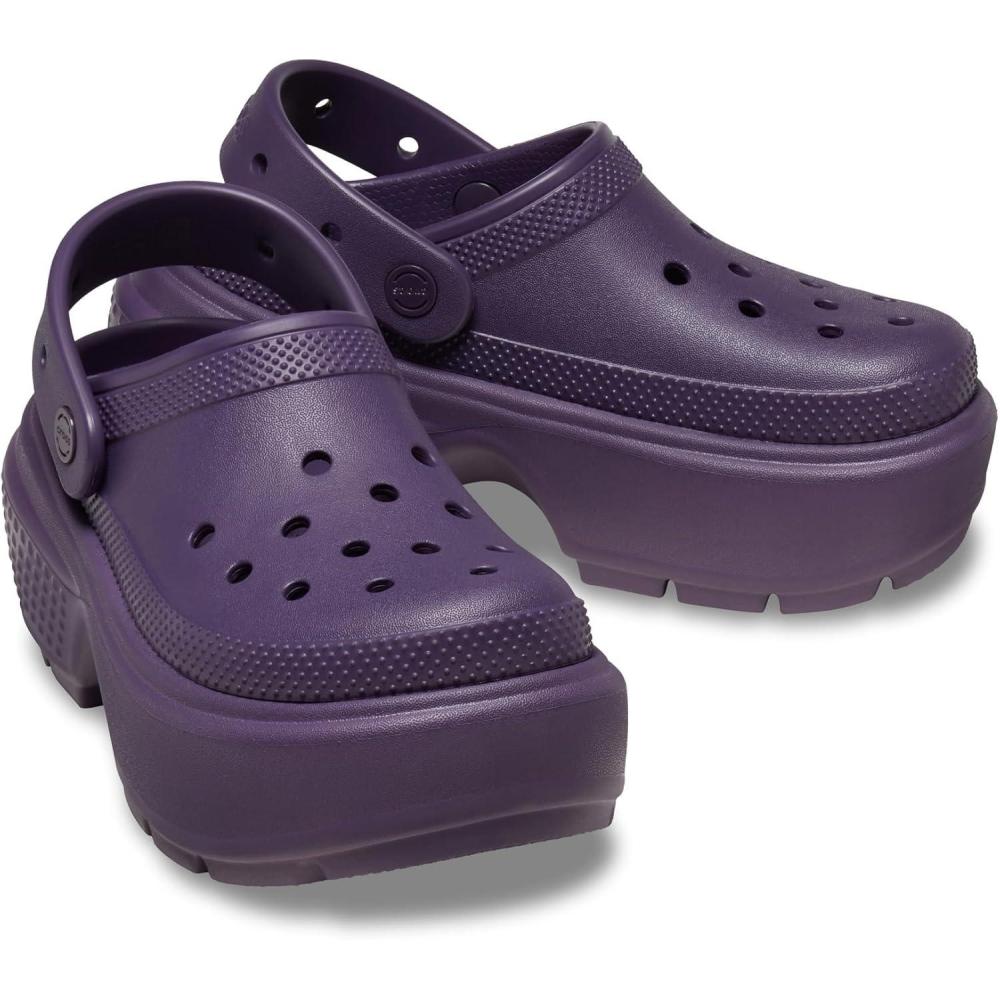 imageCrocs Womens Stomp Clog Slipon ShoesDark Iris