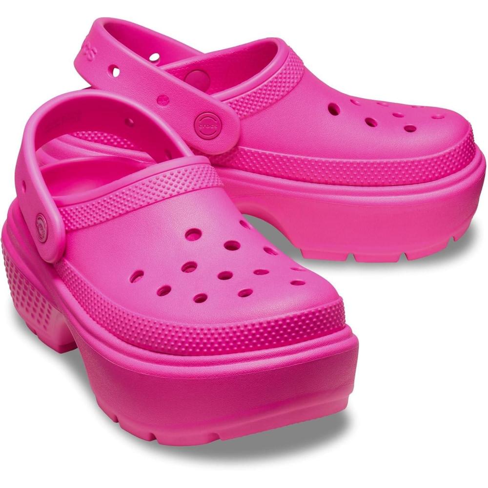 imageCrocs Womens Stomp Clog Slipon ShoesPink Crush