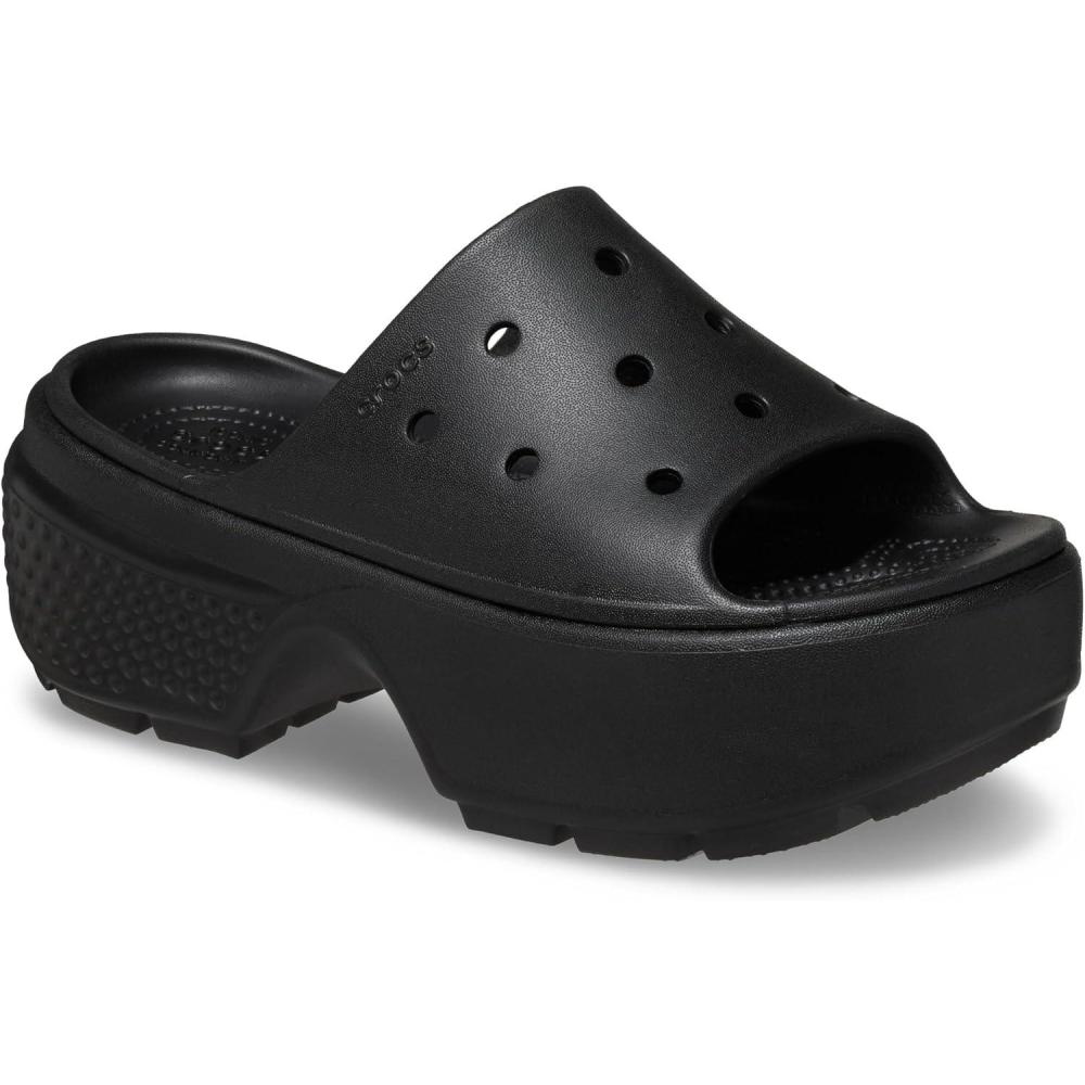imageCrocs Womens Stomp SlidesBlack