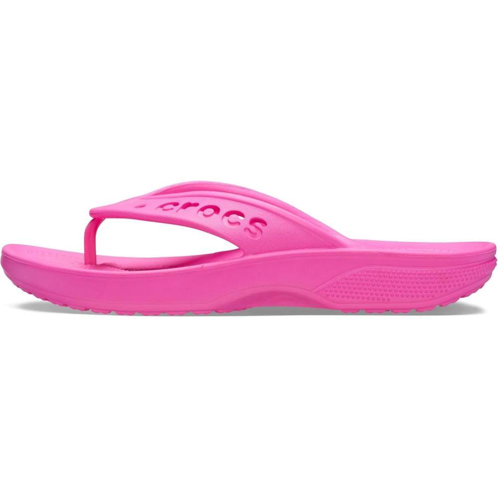 imageCrocs unisexadult Via Flip Sandals for Men and WomenElectric Pink