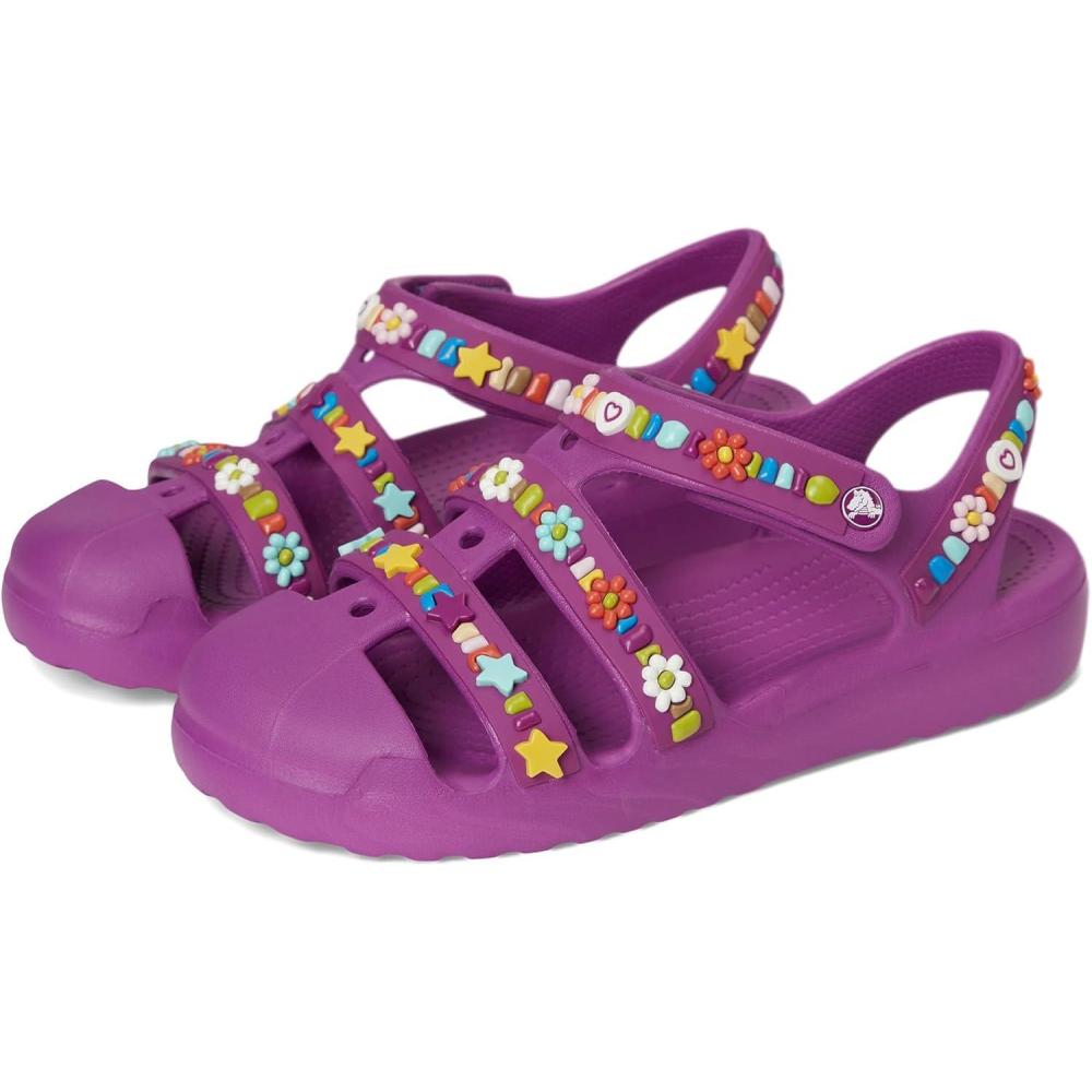 imageCrocs unisexchild Classic Fisherman Sandals ToddlerGrapeberry