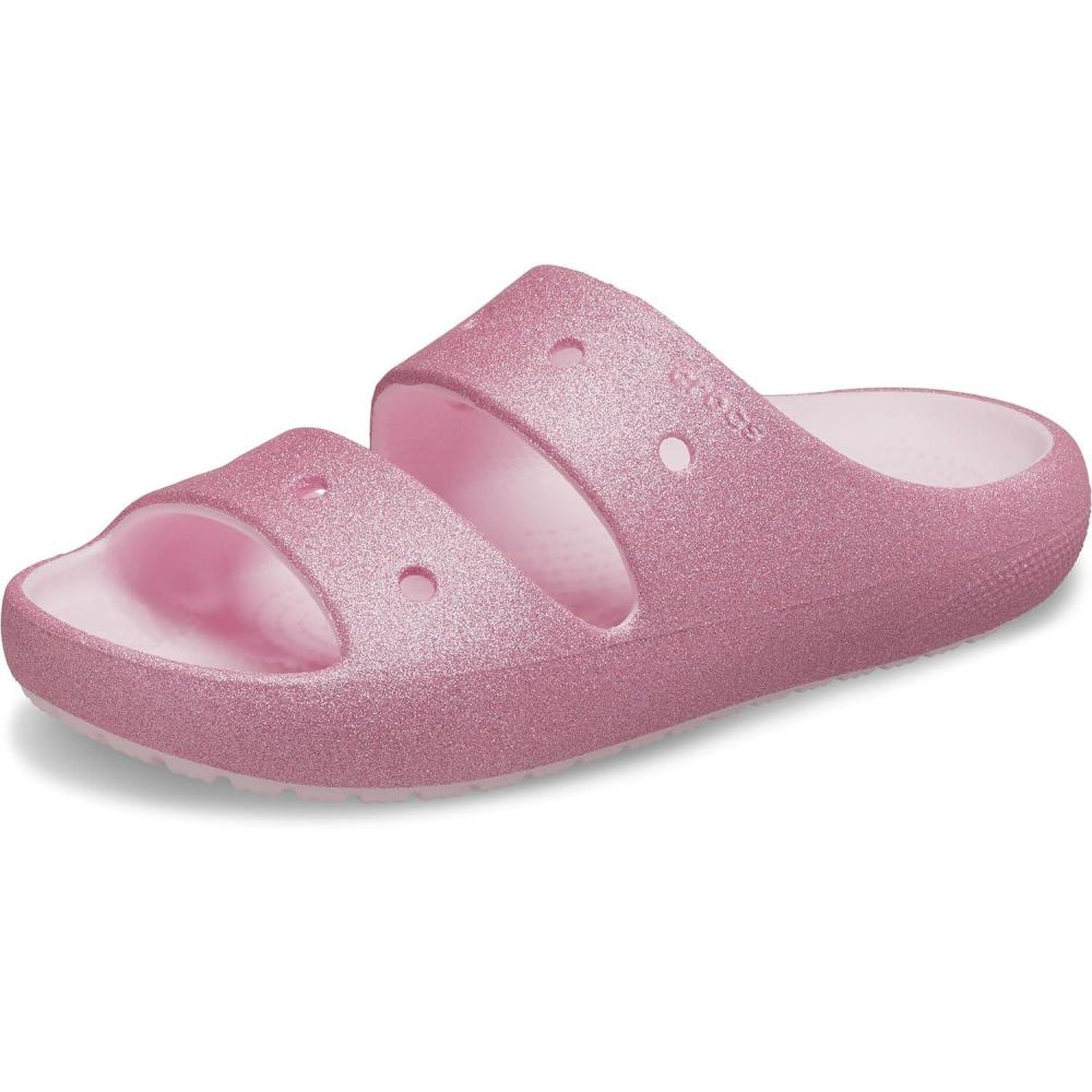 imageCrocs unisexchild Classic Sandals Little KidBig KidPink MilkGlitter