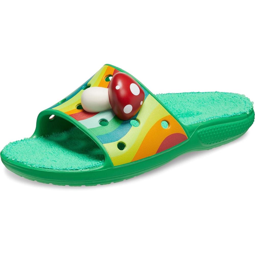 imageCrocs unisexchild Classic Slide SandalsGrass Green
