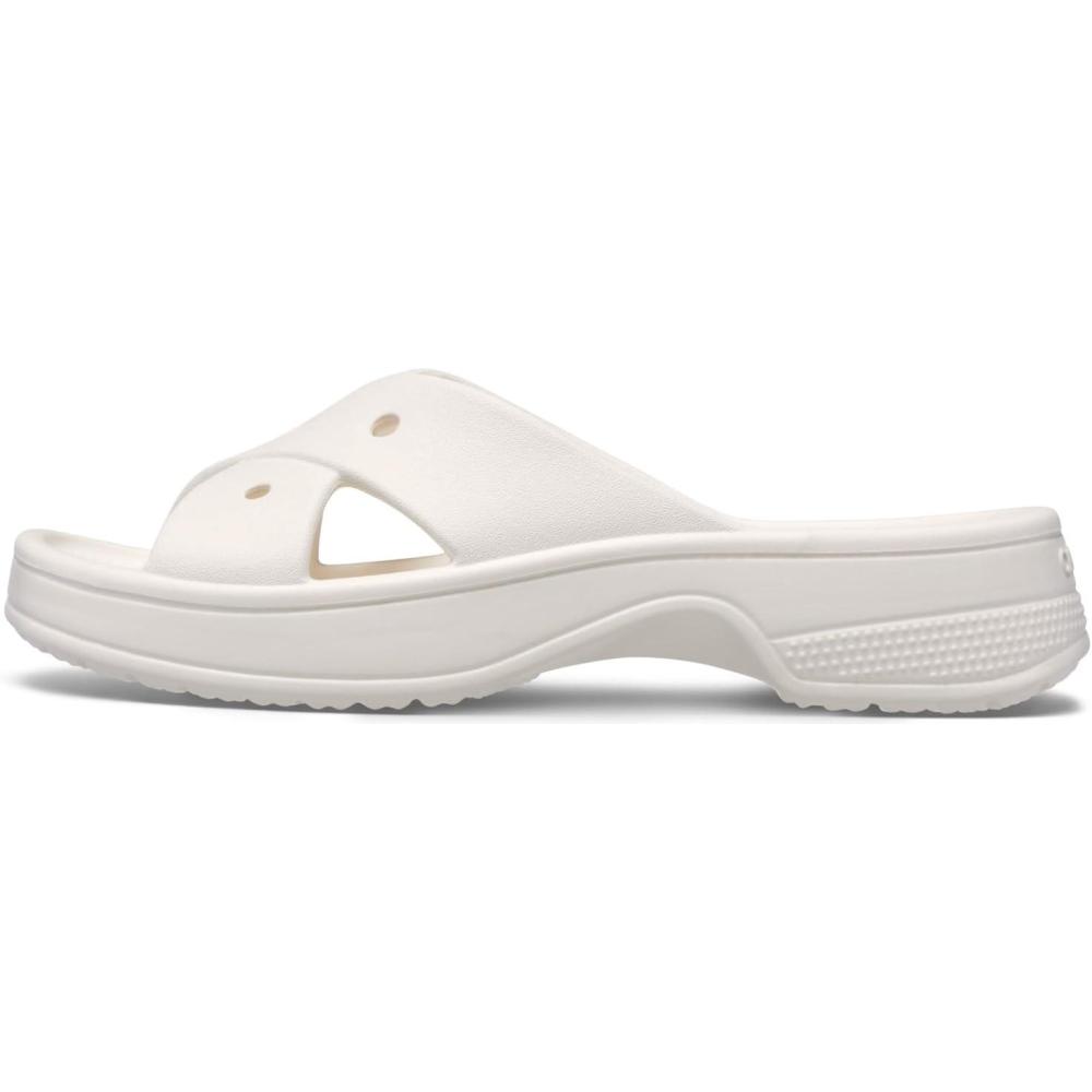 imageCrocs womens Classic Womens Cross StrapChalk