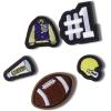 Crocs Jibbitz 5-Pack Sport Shoe Charms | Jibbitz(Varsity Patch)