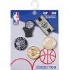 Crocs Jibbitz Shoe Charms, NBA Basketball Teams Sports Collection Multi Packs(Brooklyn Nets Gold)