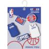 Crocs Jibbitz Shoe Charms, NBA Basketball Teams Sports Collection Multi Packs(Los Angeles Clippers)