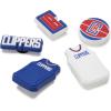 Crocs Jibbitz Shoe Charms, NBA Basketball Teams Sports Collection Multi Packs(Los Angeles Clippers)