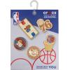 Crocs Jibbitz Shoe Charms, NBA Basketball Teams Sports Collection Multi Packs(Philadelphia 76ers Gold)