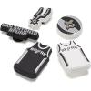 Crocs Jibbitz Shoe Charms, NBA Basketball Teams Sports Collection Multi Packs(San Antonio Spurs)