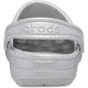 Crocs Kids’ Classic Glitter Clogs(Silver Glitter)