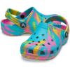Crocs Kids’ Classic Marbled Tie-Dye Clogs(Digital Aqua/Multi)