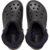 Crocs Unisex Adult Baya Lined Fuzz Strap Clogs(Black/Black)