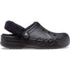 Crocs Unisex Adult Baya Lined Fuzz Strap Clogs(Black/Black)