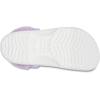 Crocs Unisex Adult Baya Lined Fuzz Strap Clogs(White/Lavender)