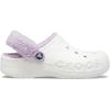 Crocs Unisex Adult Baya Lined Fuzz Strap Clogs(White/Lavender)