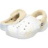 Crocs Unisex Adult Baya Lined Fuzz Strap Clogs(White/Multicolor)