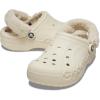Crocs Unisex Adult Baya Lined Fuzz Strap Clogs(Winter White)
