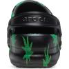 Crocs Unisex Adult Bistro Graphic Clogs(Black/Green Hemp)