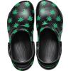 Crocs Unisex Adult Bistro Graphic Clogs(Black/Green Hemp)