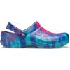 Crocs Unisex Adult Bistro Graphic Clogs(Tie Dye/Navy)